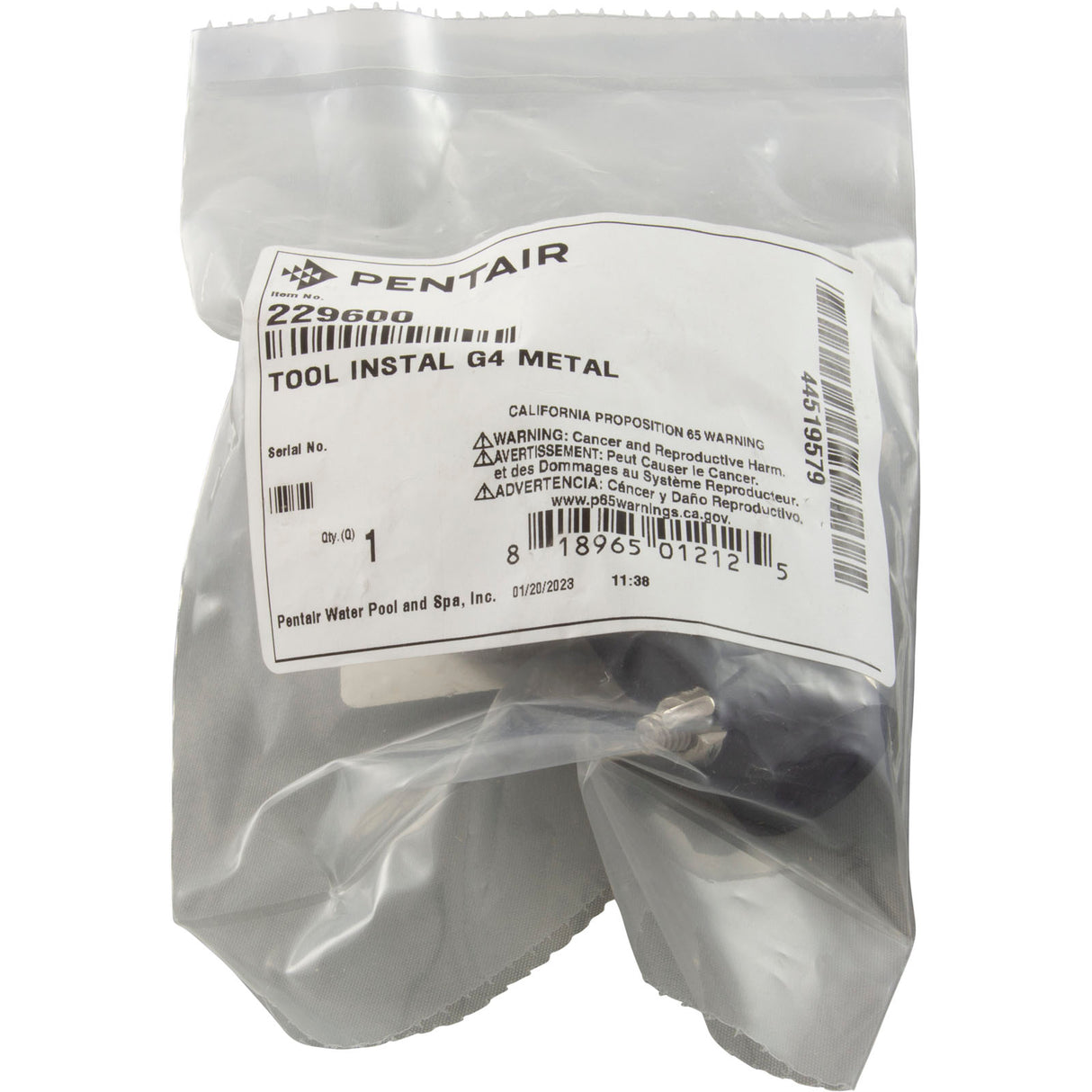 Tool Instal G4 Metal : 229600 - A&A Manufacturing - 818965012125 - PartsForSpas.com