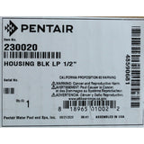 Low Profile 1 1/2 " Valve Housing Black : 230020