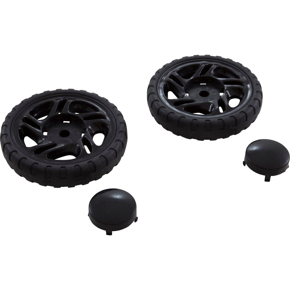 Wheel Assembly, Aqua Products, 2670BK Drilled : S2670BK-H - Aqua Products - S2670BK-H - PartsForSpas.com