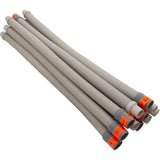 Leader Hose, Hayward Pool Vac/Navigator, Gray, Quantity 12 : HSLHK110GRPK12