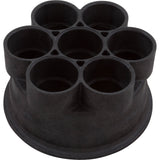 Base, Paramount Water Valve, 6 Port, 2" Black : 005-302-4032-03 - Paramount Leisure Industries - 005-302-4032-03 - PartsForSpas.com