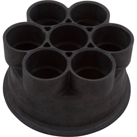 Base, Paramount Water Valve, 6 Port, 2" Black : 005-302-4032-03 - Paramount Leisure Industries - 005-302-4032-03 - PartsForSpas.com