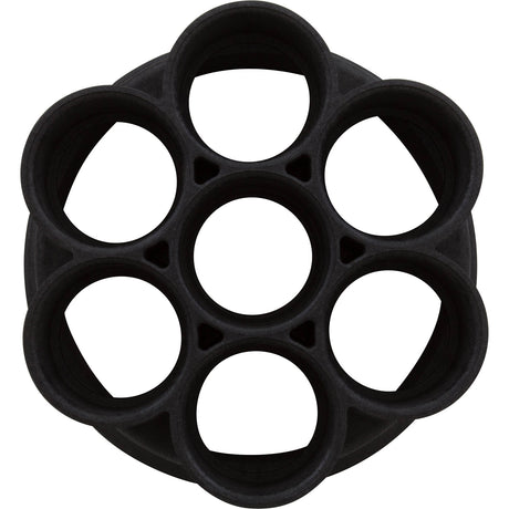 Base, Paramount Water Valve, 6 Port, 2" Black : 005-302-4032-03 - Paramount Leisure Industries - 005-302-4032-03 - PartsForSpas.com