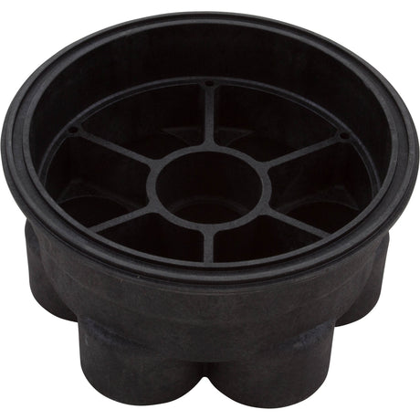 Base, Paramount Water Valve, 6 Port, 2" Black : 005-302-4032-03 - Paramount Leisure Industries - 005-302-4032-03 - PartsForSpas.com