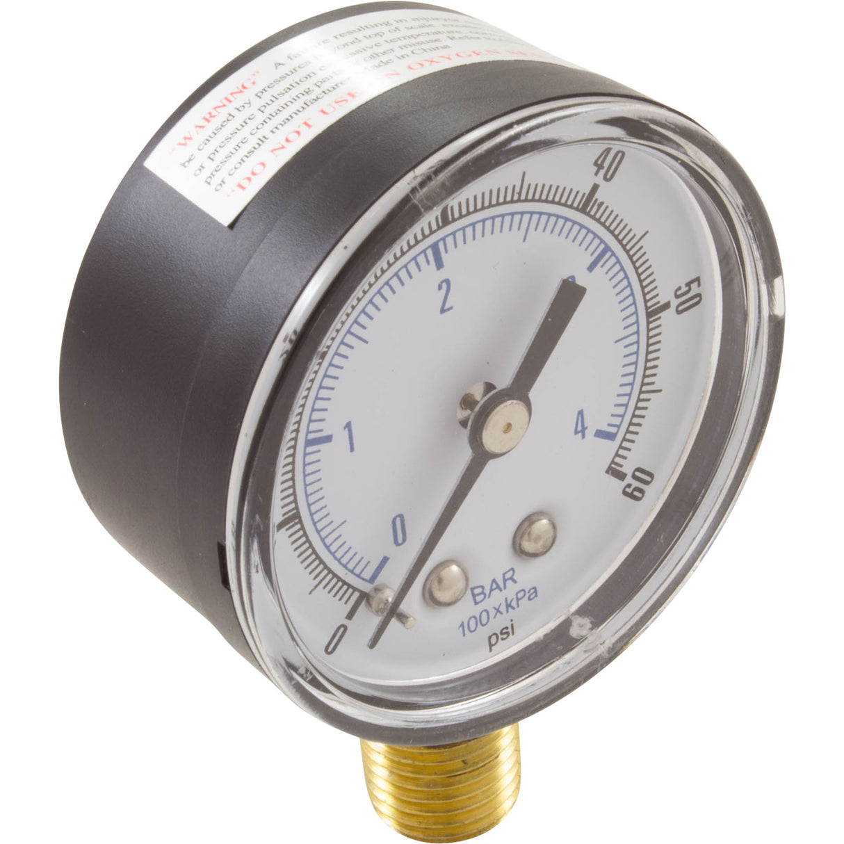 Pressure Gauge, Paramount Water Valve : 005-302-3590-00 - Paramount Leisure Industries - 005-302-3590-00 - PartsForSpas.com