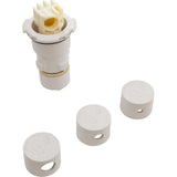 Replacement Nozzle, Paramount PV3, White, w/ Caps : 004-627-5060-01 - Paramount Leisure Industries - 004-627-5060-01 - PartsForSpas.com
