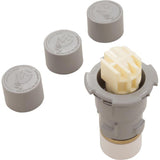 Replacement Nozzle, Paramount PV3, PopUp Head, lt gry, w/Caps : 004-627-5060-08 - Paramount Leisure Industries - 004-627-5060-08 - PartsForSpas.com