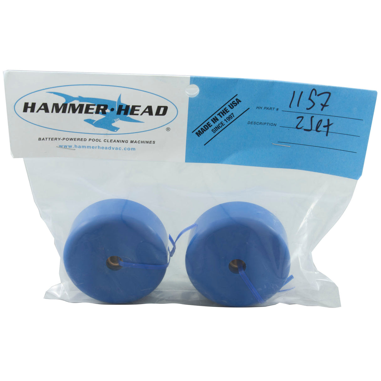 Head Wheel Set, Hammerhead 21"/30" Vacuum, Large, 2 Pack : HH1157 - Hammerhead - 810089640215 - PartsForSpas.com