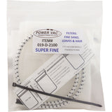 Filter Bag, Power Vac, 26" Super Fine Mesh, 2100 Series : 019-D-2100 - Power Vac Corp - 019-D-2100 - PartsForSpas.com