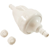 Backup Valve Body, Generic G54, Wht : 25563-052-054 - Custom Molded Products - 849640025987 - PartsForSpas.com