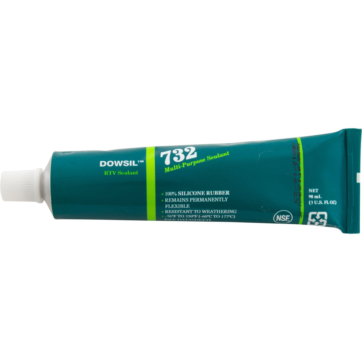 Silicone, DOW 732, 3oz Tube, Clear : DC-732-CLR-3