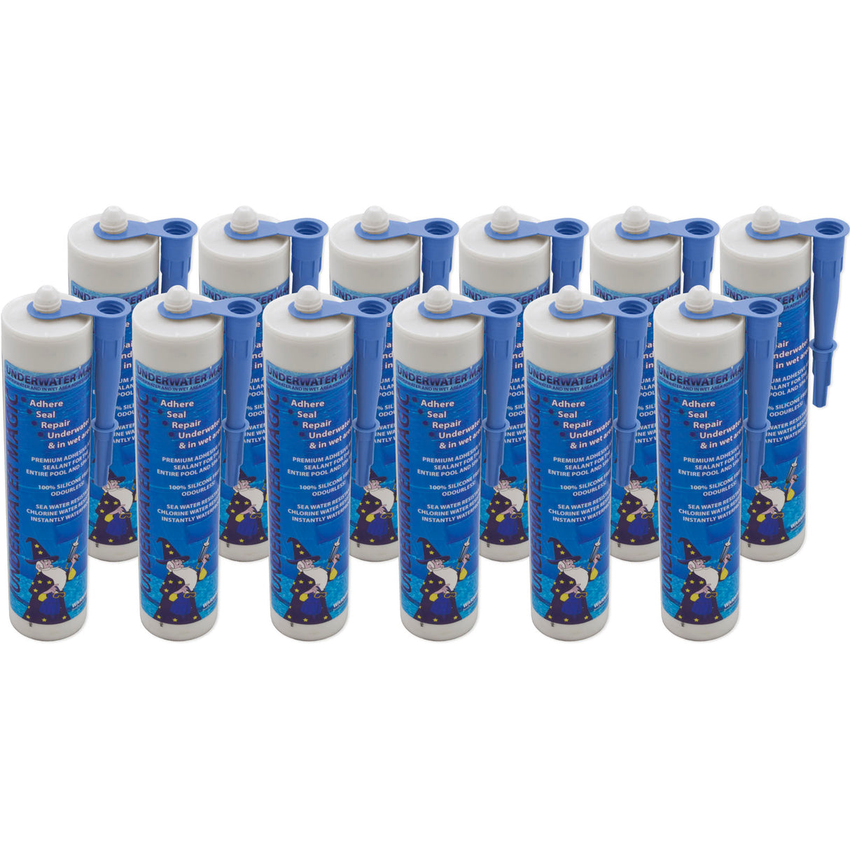 Sealant, Underwater Magic, 12ct, 290ml/9.8oz Tube, Blue : UWM-02C