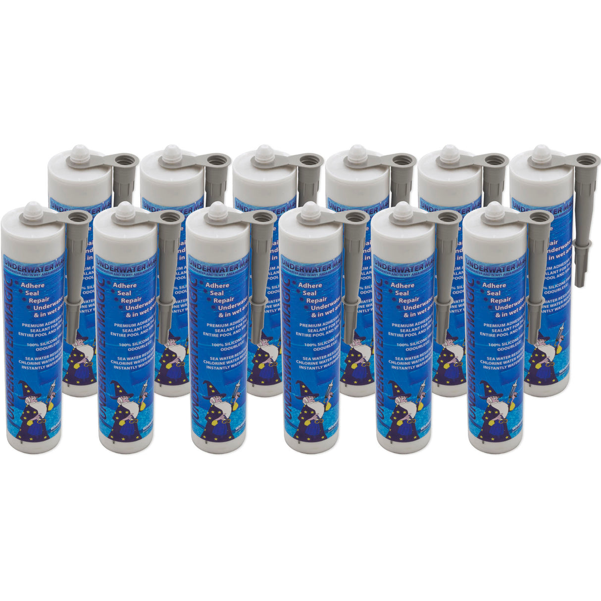 Sealant, Underwater Magic, 12ct, 290ml/9.8oz Tube, Gray : UWM-04C