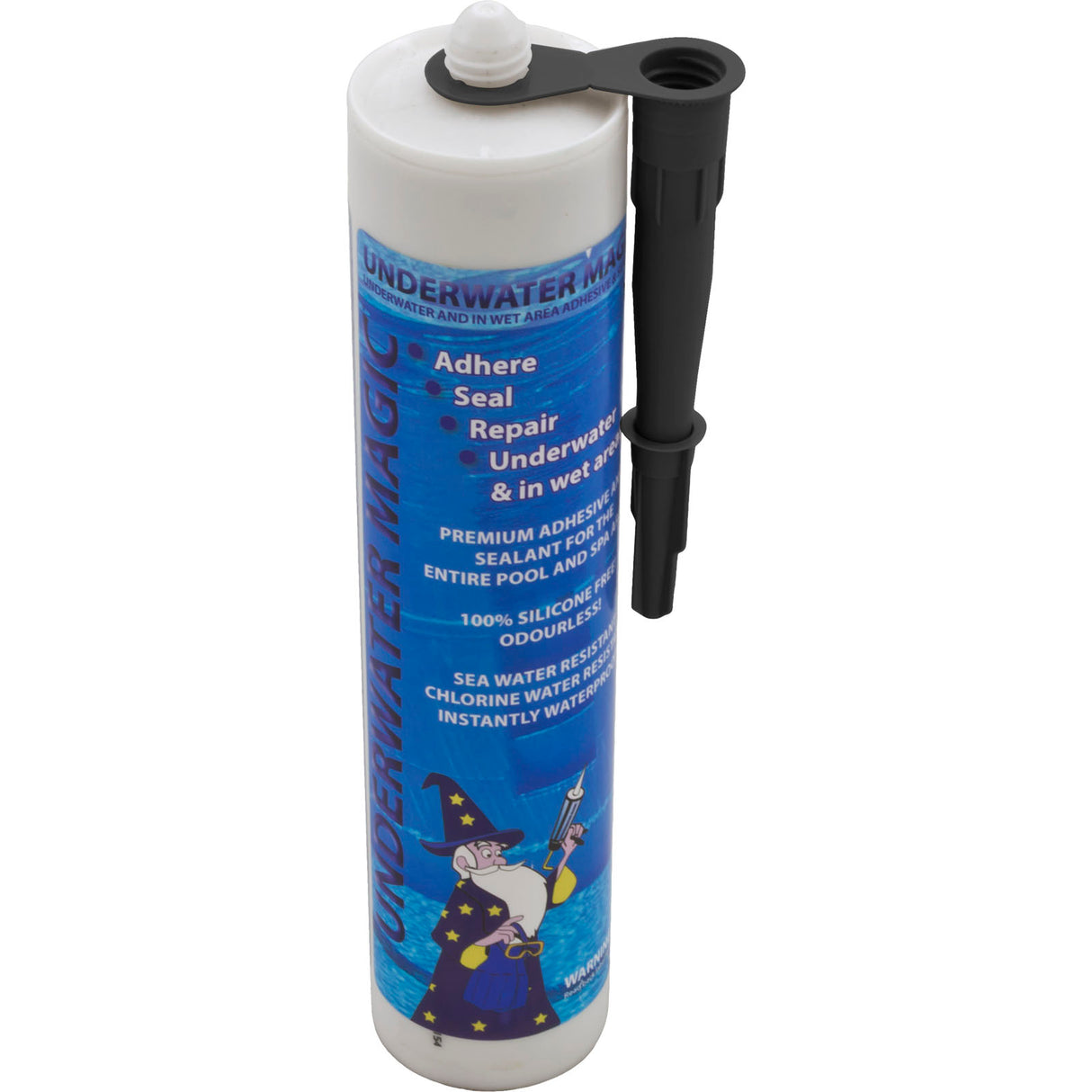 Sealant, Underwater Magic, 12ct, 290ml/9.8oz Tube, Black : UWM-09C
