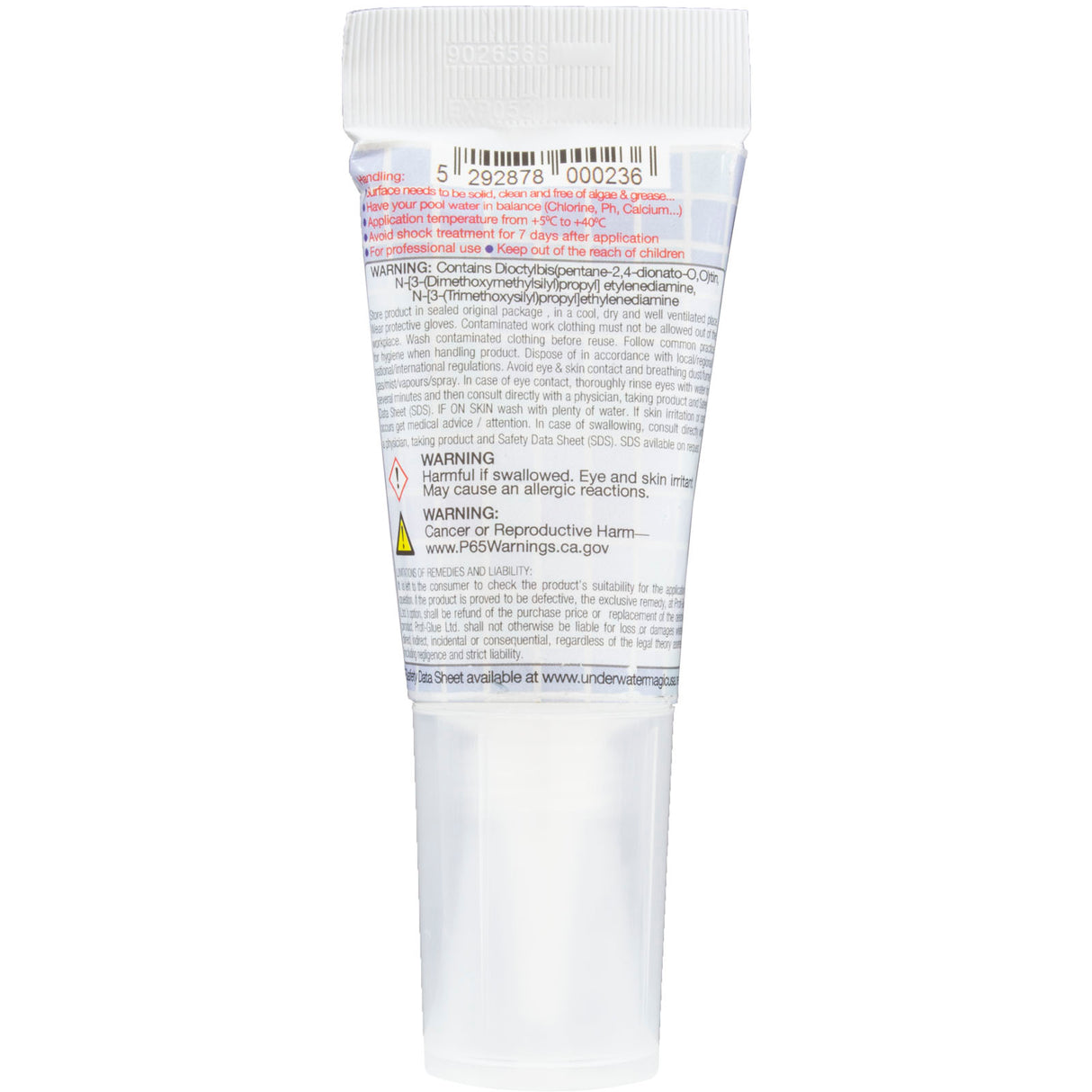 Sealant, Underwater Magic Mosaic, Single, 2.1 oz Tube, White : MOSAIC-60-EA