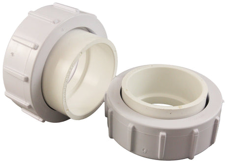 Half Union Pkg, Qty 2, Pentair Pumps/Filters, 2"S x 2"FBT : 42001-0402Z - Pentair - 788379782115 - PartsForSpas.com