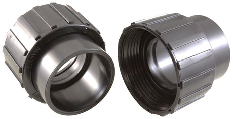 Pump Union, Qty 2, Carvin, 1-1/2"fbt x 1-1/2"s, Black : 31175608R2-BLK - Carvin - 31175608R2-BLK - PartsForSpas.com