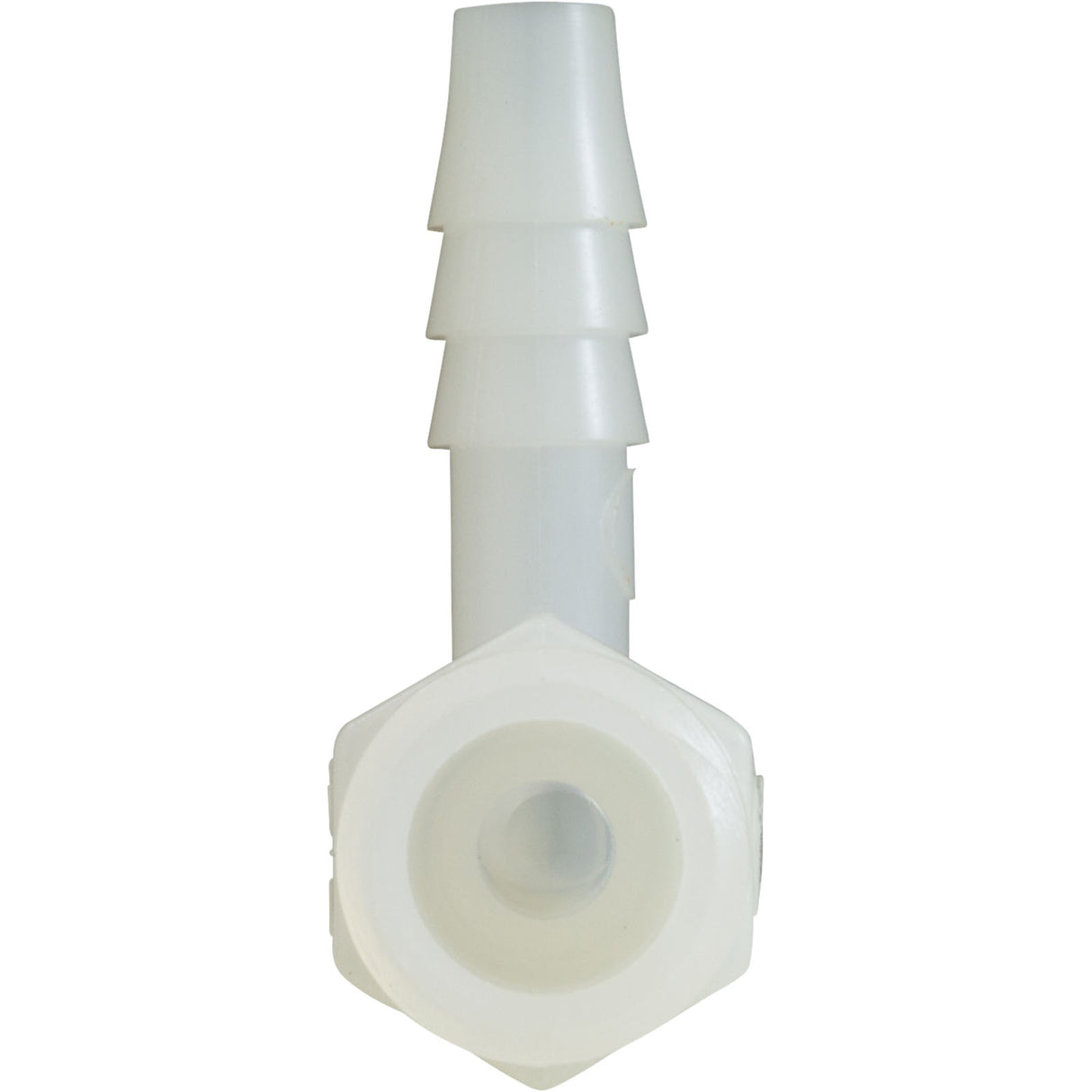Barb Adapter, 1/4"b x 1/4"mpt, 90 Degree, Nylon : 63194