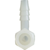 Barb Adapter, 1/4"b x 1/4"mpt, 90 Degree, Nylon : 63194