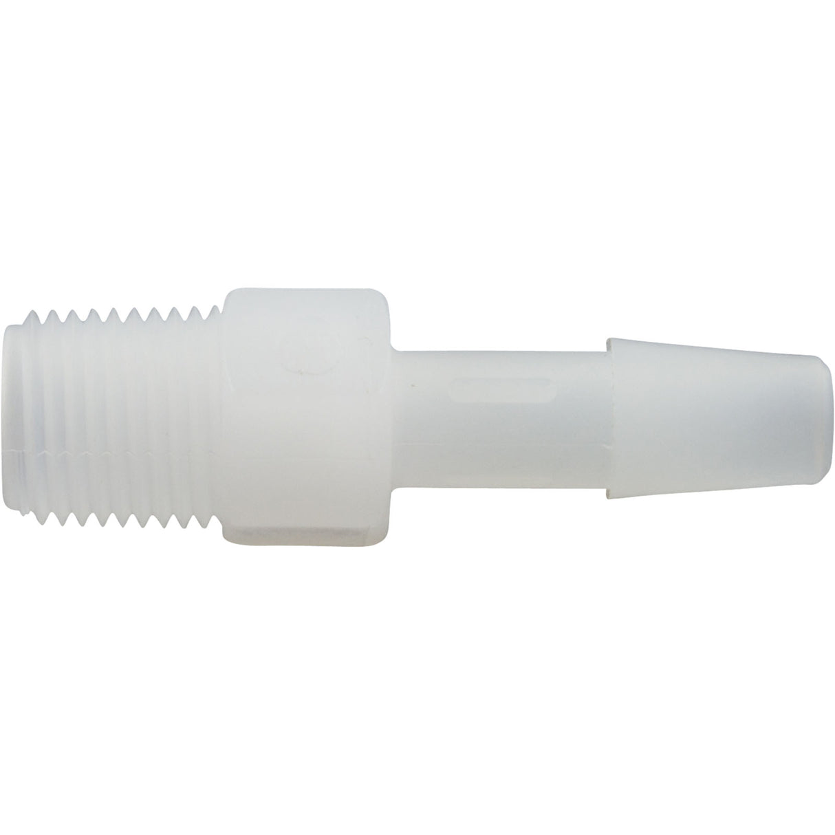 Barb Adapter, 1/4"b x 1/8"mpt, Kynar : 64794