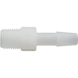 Barb Adapter, 1/4"b x 1/8"mpt, Kynar : 64794