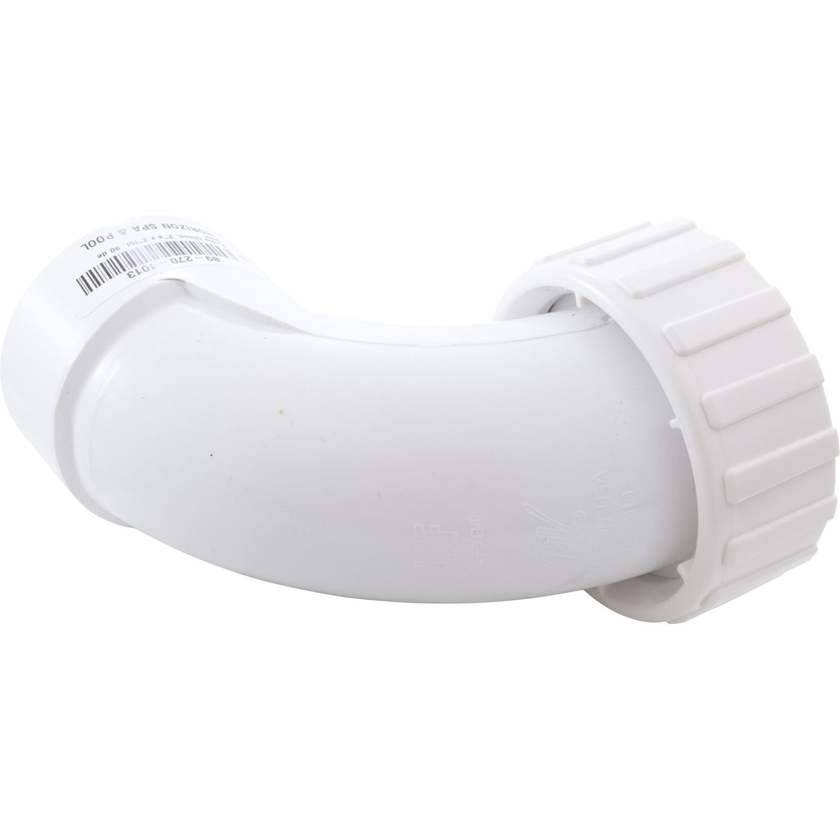 Pump Union, 2"s x 2"fbt, 90 degree Sweep : 400-5800 - Waterway Plastics - 806105082107 - PartsForSpas.com