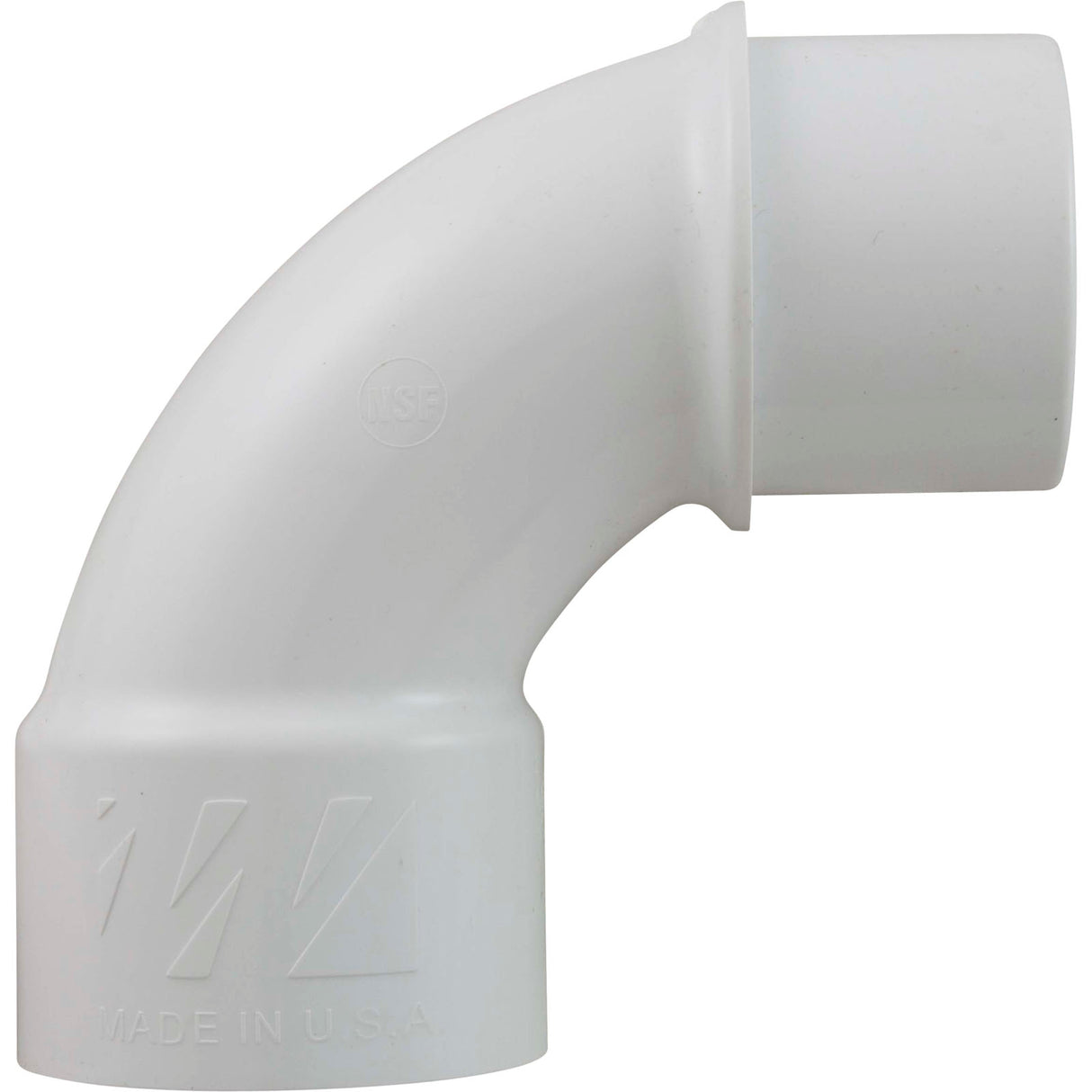 90 Elbow, Sweep, Waterway, 1-1/2" Slip x 1-1/2" Spigot : 411-9100