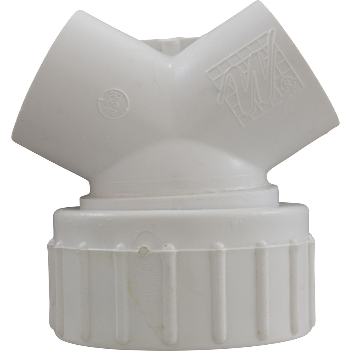 45 Wye, 1-1/2" Male Buttress Thread 1" Slip x Union, Low Pro : 400-3145 - Waterway Plastics - 806105428172 - PartsForSpas.com