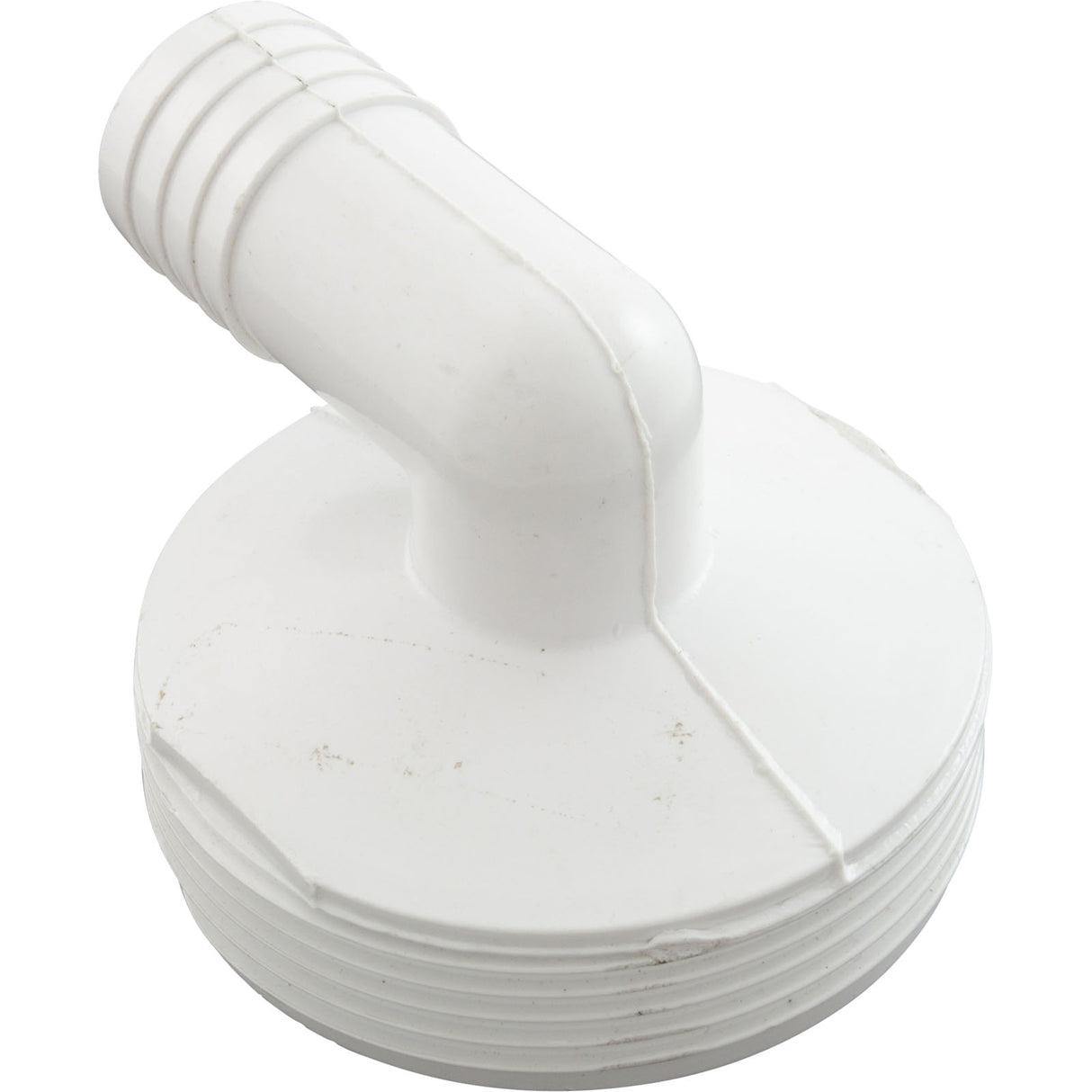 Tailpiece, Heater, 2" Male Buttress Thread x 1" 90 Deg Barb : 42-2387-K - HydroQuip - 42-2387-K - PartsForSpas.com