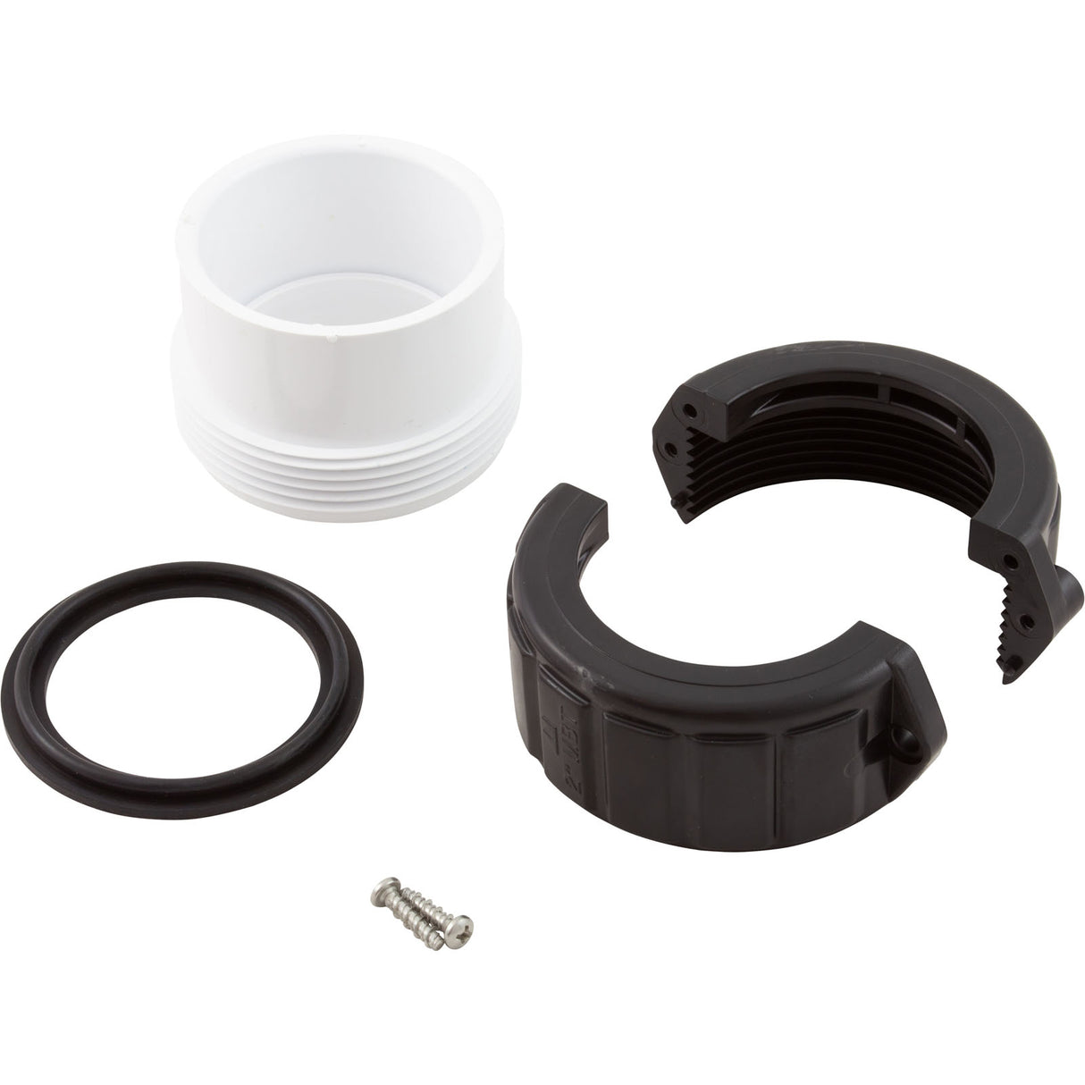 Tailpiece, 2"mbt x 2"s, w/Split Nut, Heater : 0611-20 - Magic Plastics - 0611-20 - PartsForSpas.com