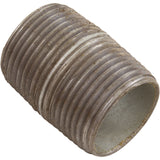 Nipple, Galvanized, 3/4" Male Pipe Thread x Close : ZNG04CL