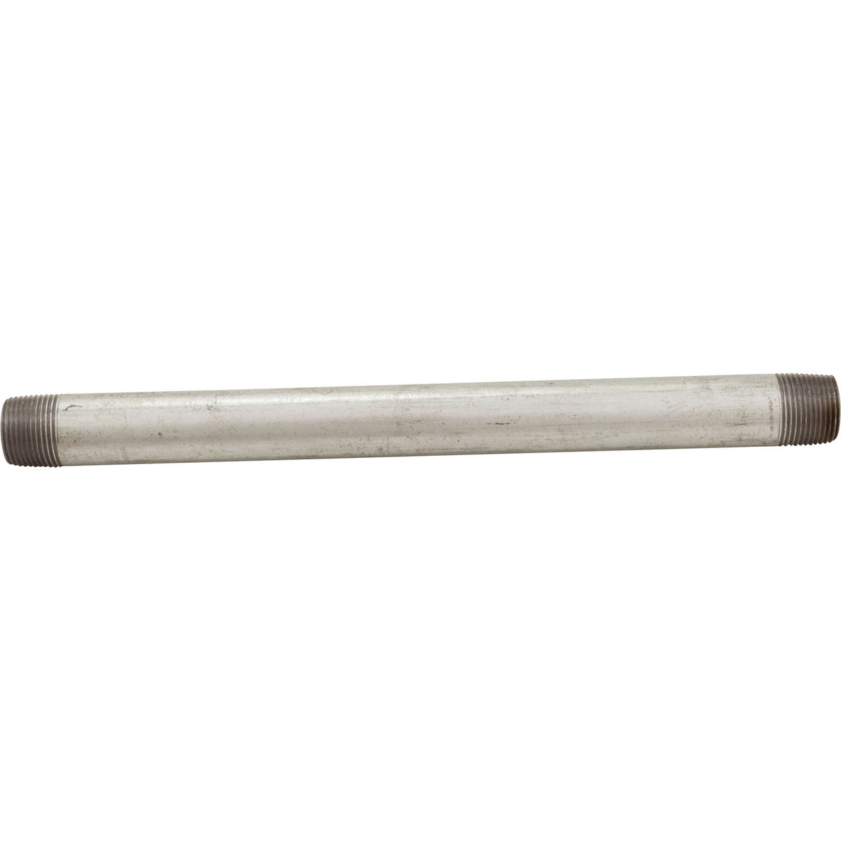 Nipple, Galvanized, 12" x 3/4" Male Pipe Thread : ZNG0412