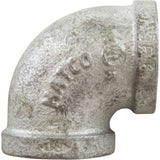90 Elbow, Galvanized, 3/4" Female Pipe Thread : ZMGL9004