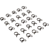 Tubing Clamp, 0.25" Ideal OD, Double Wire, Quantity 25 : DW-6ST-ZD