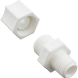 Compression Fitting, Generic, 1/4"mpt x 3/8" Tube, Plastic : - Generic -  - PartsForSpas.com