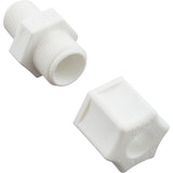 Compression Fitting, Generic, 1/4"mpt x 3/8" Tube, Plastic : - Generic -  - PartsForSpas.com