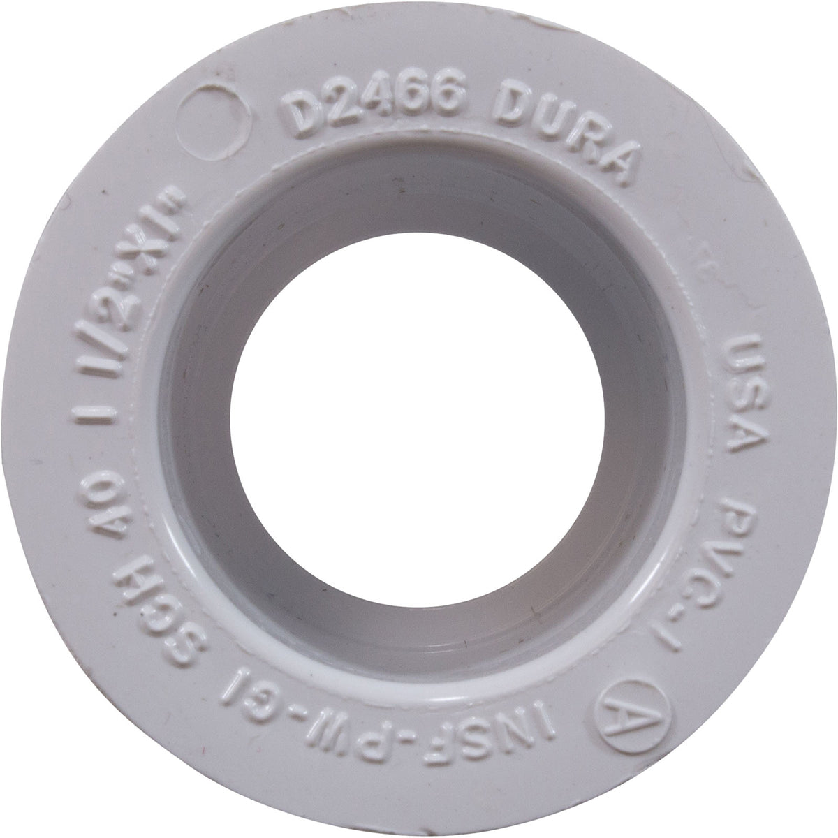 Reducer, Dura, 1-1/2" Spigot x 1" Slip : 437-211 - Dura - 49081133269 - PartsForSpas.com