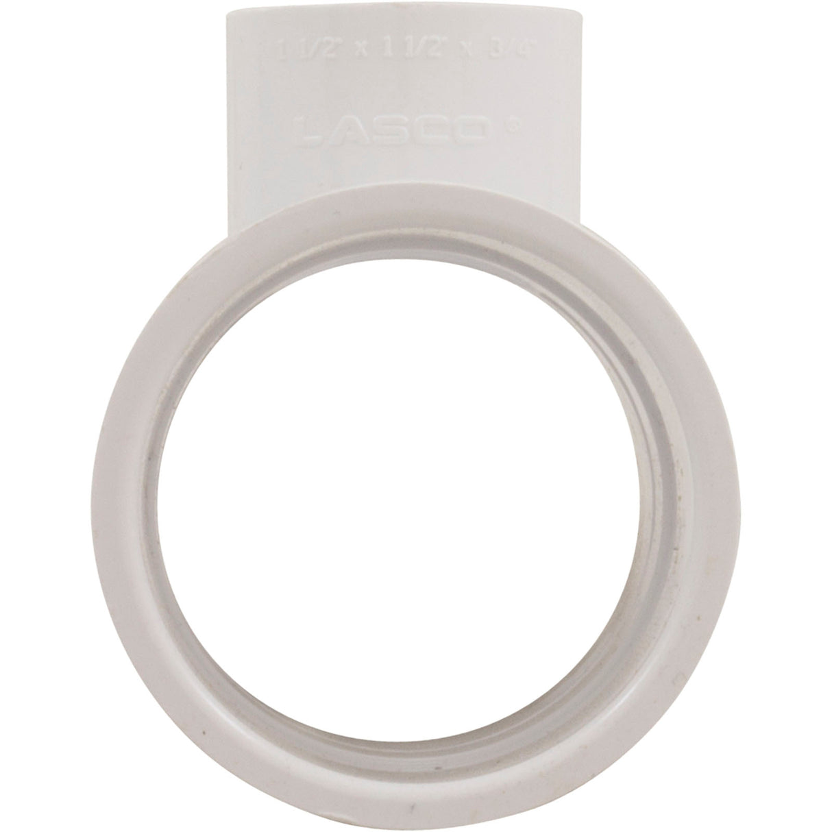 Tee, Lasco, 1-1/2"s x 1-1/2"s x 3/4"s, SCH40 PVC : 401-210