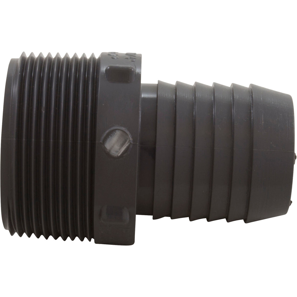 Barb Adapter, Lasco, 1-1/2"mpt x 1-1/4"b, PVC : 1436212 - Lasco - 10025528708990 - PartsForSpas.com