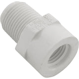 Reducer, Lasco, 3/8"mpt x 1/4"fpt, SCH40 PVC : 439-052