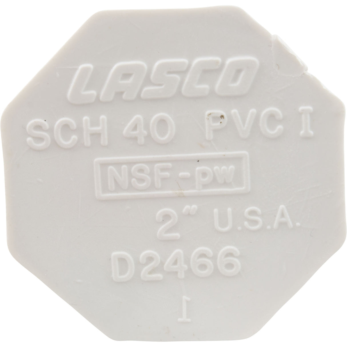 Plug, Lasco, 2" Spigot : 449-020