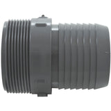 Barb Adapter, Lasco, 2" Male Pipe Thread x 2" Barb, PVC : 1436-020