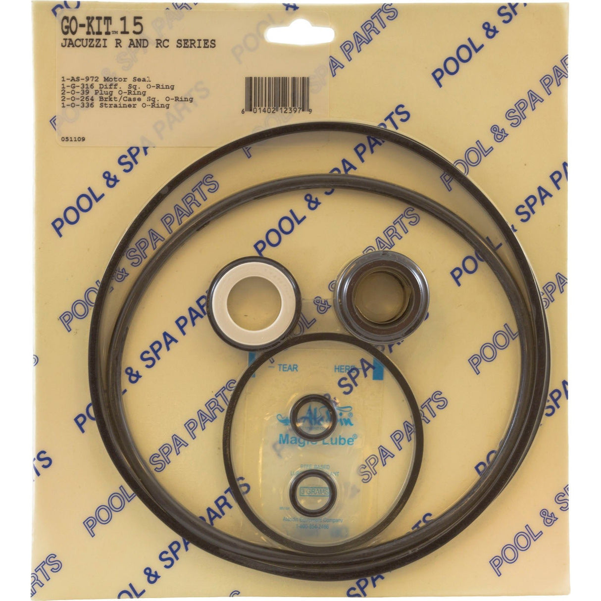 Go-Kit 15, Jacuzzi R and RC Series : Go-Kit 15 - Aladdin - 601402123979 - PartsForSpas.com