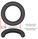 O-Ring, 11-1/2" ID, 3/16" CrossSection, Generic :