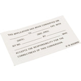 Decal-Gas Conversiondata : 900866 - Raypak - 900866 - PartsForSpas.com