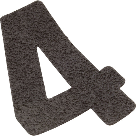 Depth Marker, Number 4, Black : ADM-B 4 - Armco - ADM-B 4 - PartsForSpas.com