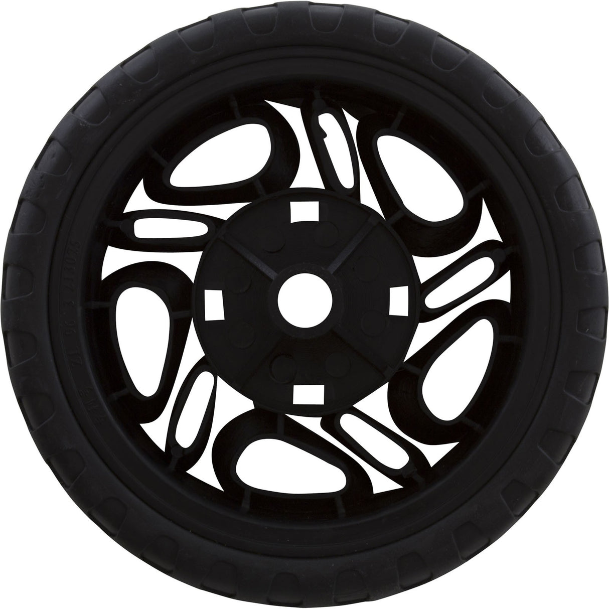 Wheel Assembly, Aqua Products, 2670BK Drilled : S2670BK-H