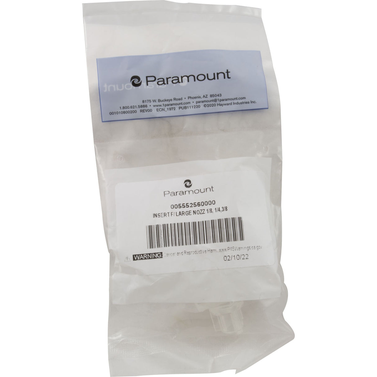Jet Inserts, Paramount PCC2000 Nozzle, 1/8", 1/4", 3/8" : 005-552-5600-00