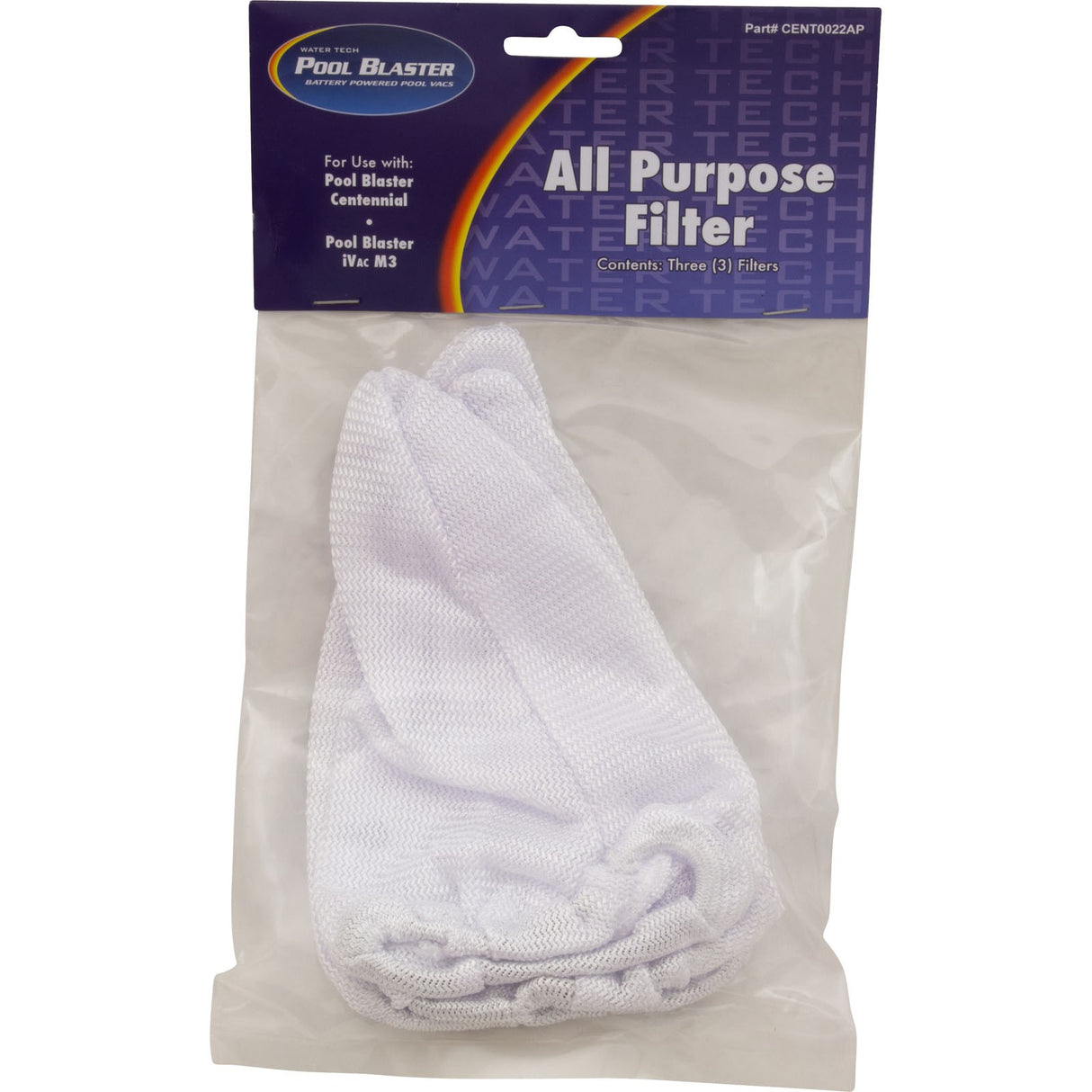 Filter Bag, Water Tech, iVacM3, All Purpose, 3 Pack : P22X022AP-3