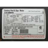 Motor, Century, 1.5hp, 208v-230v/460v, 3ph, 56Jfr, C-Face Thd : H617